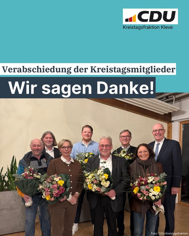 Die CDU-Kreistagsfraktion verabschiedete sich von langjährigen Mitgliedern